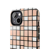 Pastel Pink Checkerboard Tough Phone Cases, Case-Mate!