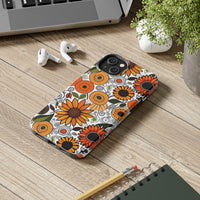 Sunflowers and Daisies Retro Fall Vibes Tough Phone Cases!