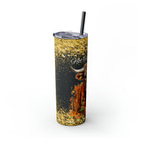 Not Today Heifer Highlander Cow Fall Vibes Skinny Tumbler with Straw, 20oz! Multiple Colors!