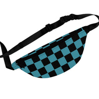 Retro Teal Checkered Unisex Fanny Pack! Free Shipping! One Size Fits Most!