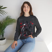 Valentines Day Black Horse Red Hearts Edition Unisex Sweatshirt! Retro! Free Shipping!!!