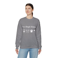 I'm a Simple Women Unisex Sweatshirt! Plus Sizes Available!