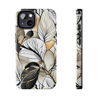 Neutral Autumn Leaves Fall Vibes Tough Phone Cases!