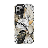 Neutral Autumn Leaves Fall Vibes Tough Phone Cases!