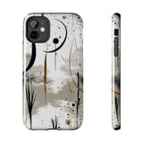 Ink Drip Crescent Moon Boho Western Tough Phone Cases!