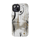 Ink Drip Crescent Moon Boho Western Tough Phone Cases!