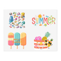 Summer Popsicles, Beach Tote, Pineapple Sticker Sheets! Free Shipping!