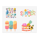 Summer Popsicles, Beach Tote, Pineapple Sticker Sheets! Free Shipping!