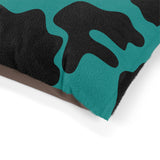 Black and Teal Blue Cow Print Pet Bed! Foxy Pets! Free Shipping!!!