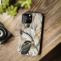 Neutral Autumn Leaves Fall Vibes Tough Phone Cases!