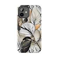 Neutral Autumn Leaves Fall Vibes Tough Phone Cases!