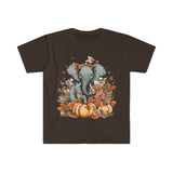 Elephant Pumpkin Halloween Fall Vibes Unisex Graphic Tees!