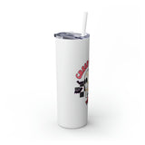 Creep It Real Roller Skating Skinny Tumbler with Straw, 20oz! Multiple Colors! Halloween!