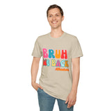 Bruh We Back Unisex Graphic Tees! All New Heather Colors!!! Free Shipping!!! Back To School!