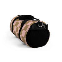 Pink Beige and Cream Plaid Duffel Bag! Free Shipping!!!