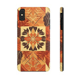 Reddish Orange Star Flower Fall Vibes Tough Phone Cases!