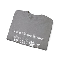 I'm a Simple Women Unisex Sweatshirt! Plus Sizes Available!