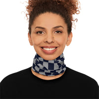 Black and Grey Plaid Lightweight Neck Gaiter! 4 Sizes Available! Free Shipping! UPF +50! Great For All Outdoor Sports!