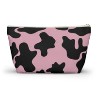 Lavender Cow Print Travel Accessory Pouch, Check Out My Matching Weekender Bag! Free Shipping!!!