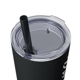 Custom Name Personalized Tumblers Skinny Tumbler with Straw, 20oz! Cursive Writing Option!