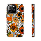 Sunflowers and Daisies Retro Fall Vibes Tough Phone Cases!