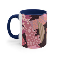 Boho Pink Quilted Accent Coffee Mug, 11oz! Free Shipping! Great For Gifting! Lead and BPA Free!