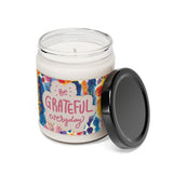 Be Grateful Everyday Watercolor Scented Soy Candle, 9oz! Free Shipping! 9 Scents! 60 Hour Burn Time!!!