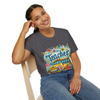 The Teacher Floral School Bus Unisex Graphic Tees! All New Heather Colors!!! Free Shipping!!! Back To School!