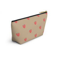 Strawberry Cream Accessory Pouch, Check Out My Matching Weekender Bag! Free Shipping!!!