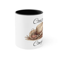 Coastal Cowgirl Tan Hat Accent Coffee Mug, 11oz! Multiple Colors Available!