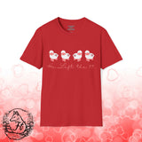 Valentines Day Pink Sheep He Left The 99 Unisex Graphic Tee! All New Heather Colors!!! Free Shipping!!!