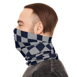 Black and Grey Plaid Lightweight Neck Gaiter! 4 Sizes Available! Free Shipping! UPF +50! Great For All Outdoor Sports!