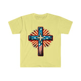 Independence Day Themed Cross Unisex Graphic Tees!