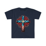 Independence Day Themed Cross Unisex Graphic Tees!