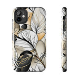 Neutral Autumn Leaves Fall Vibes Tough Phone Cases!