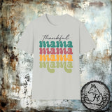 Thankful Mama Thanksgiving Fall Vibes Retro Unisex Graphic Tees!