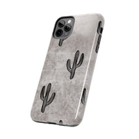 Grey Acid Wash Cactus Western Tough Phone Cases!