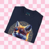 Retro Fox Graphic Tee! Ultra Soft! Free Shipping! Summer Vibes!