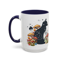 Mug - Fox Silhouette Mushroom Giftable Accent Coffee Mug (11, 15oz)