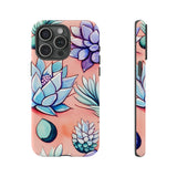 Pastel Pink and Purple Little Succulent Plants Phone Cases! New!!! Over 40 Phone Sizes To Choose From! Free Shipping!!!