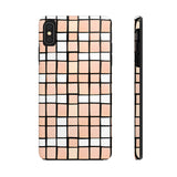 Pastel Pink Checkerboard Tough Phone Cases, Case-Mate!