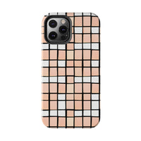 Pastel Pink Checkerboard Tough Phone Cases, Case-Mate!