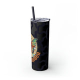 Your So Golden Butterfly Cow Printed Skinny Tumbler with Straw, 20oz! Multiple Colors!