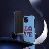 Love Red white and Blue Independence Day Tough Phone Cases!