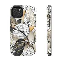 Neutral Autumn Leaves Fall Vibes Tough Phone Cases!