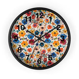 Boho Floral Cream Print Wall Clock! Perfect For Gifting! Free Shipping!!! 3 Colors Available!