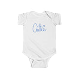 Cutie Cursive Unisex Infant Fine Jersey Bodysuit! Free Shipping!