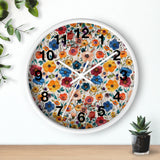 Boho Floral Cream Print Wall Clock! Perfect For Gifting! Free Shipping!!! 3 Colors Available!