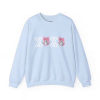 Valentines Day Sweatshirt Xoxo Disco Coquette/Back Printed