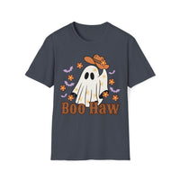 Boo Haw Floral Retro Cowboy Ghost Unisex Graphic Tee! Halloween! Fall Vibes!